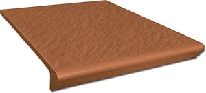 Ступень Opoczno Simple Red Kapinos Prosty 3-D 30x33,3 структурированная