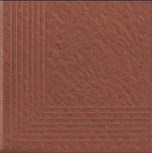 Ступень Opoczno Simple Red Stopnica Narozna 3-D 30x30 структурированная