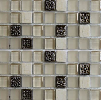 Мозаика Bars Crystal Mosaic Смеси с декорами HS 1000 (15x15mm) 30x30 глянцевая