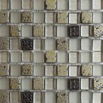 Мозаика Bars Crystal Mosaic Смеси с декорами HSO 992 (15x15mm) 30x30 глянцевая