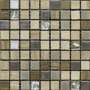 Мозаика Bars Crystal Mosaic Смеси с металлом DHT 19 (15x15 mm) 30x30 глянцевая