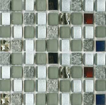Мозаика Bars Crystal Mosaic Смеси с металлом GHT 48 (15x15 mm) 30x30 глянцевая