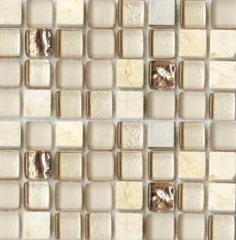 Мозаика Bars Crystal Mosaic Смеси с металлом HSO 191 (15x15 mm) 30x30 глянцевая