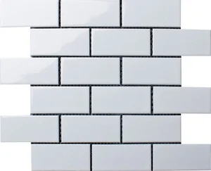 Мозаика Starmosaic Homework Brick White Glossy A1001G 29,1x29,5 глянцевая