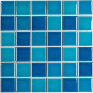 Мозаика Starmosaic Homework Crackle Blue Mixed Glossy LWWB84555 30,6x30,6 глянцевая
