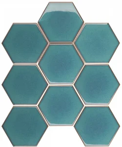 Мозаика Starmosaic Homework Hexagon Big Green Glossy JJFQ80071 25,6x29,5 глянцевая