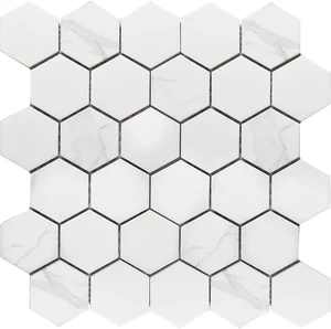 Мозаика Starmosaic Homework Hexagon Small Carrara Matt 27,1x28,2 матовая