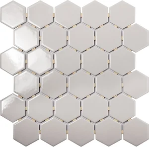 Мозаика Starmosaic Homework Hexagon Small Grey Glossy 27,1x28,2 глянцевая