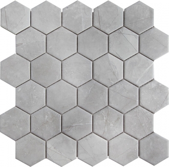 Homework Hexagon Small Marble Grey Matt