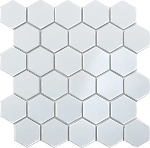 Мозаика Starmosaic Homework Hexagon Small White Glossy 26,5x27,8 глянцевая