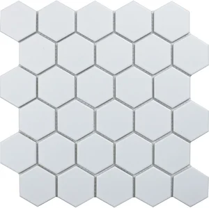 Мозаика Starmosaic Homework Hexagon Small White Matt 26,5x27,8 матовая