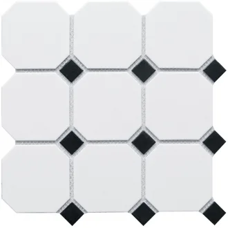 Homework Octagon Big White Black Matt