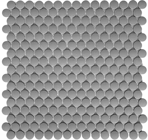 Мозаика Starmosaic Homework Penny Round Dark Grey Antid 30,9x31,5 матовая