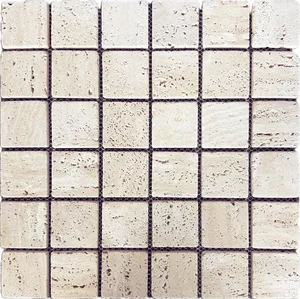 Мозаика Starmosaic Homework Classic Мозаика 48х48 Travertine Light (JMST2503) 30,5x30,5, натур. мрамор 18100767 матовая