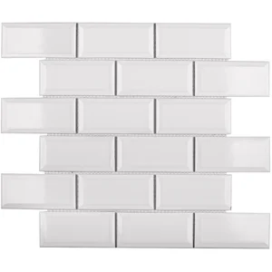 Мозаика Starmosaic Homework Brick & Metro Кер. мозаика Metro White Glossy 45х95 (AM81945) 28,8x29,4 1236105 глянцевая