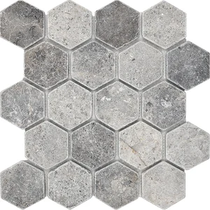 Мозаика Starmosaic Wild Stone Hexagon VLg Tumbled 30,5x30,5 матовая