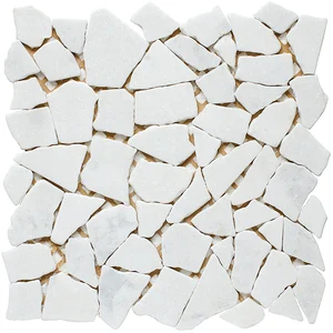 Мозаика Starmosaic Wild Stone Split White Matt 30,5x30,5 матовая