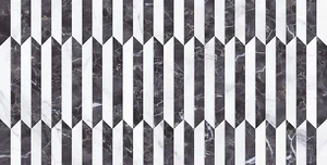 Декоративный элемент Gaya Fores Statuario Deco Abadia Nero 34x67 глянцевый
