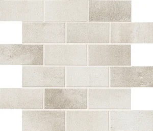 Мозаика Ascot Steelwalk Mosaico Brick Crome Rett STWMB11R 30x33 матовая