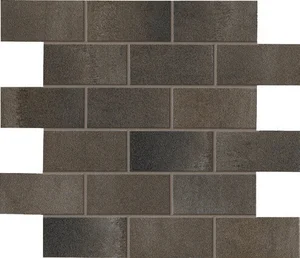 Мозаика Ascot Steelwalk Mosaico Brick Metal Lapp STWMB77RL 30x33 лаппатированная