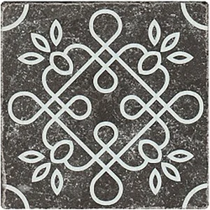 Плитка Stone4home Marble Black Motif №1 10x10 матовая
