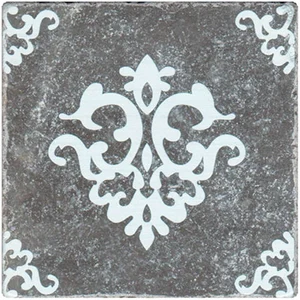 Плитка Stone4home Marble Black Motif №3 10x10 матовая