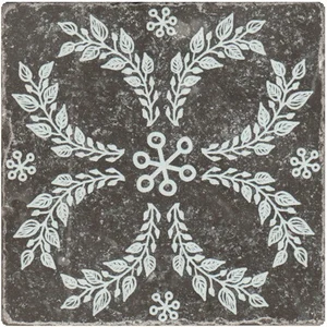 Плитка Stone4home Marble Black Motif №5 10x10 матовая
