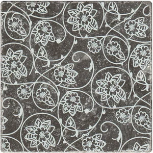Плитка Stone4home Marble Black Motif №6 10x10 матовая