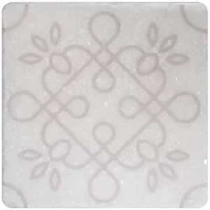 Плитка Stone4home Marble White Motif №1 10x10 матовая