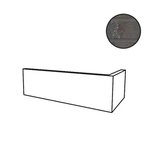Клинкерная плитка Stroeher Brickwerk угол 4545 Moorbraun 95052-016 11,5x24 натуральная