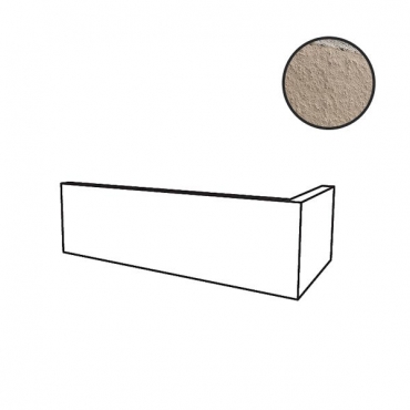 Клинкерная плитка Stroeher Farbklang угол 2113 Light Beige 95006-014 11,5x24 натуральная