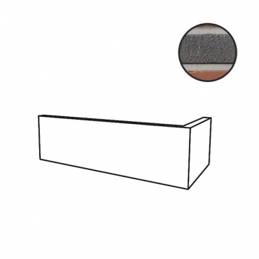 Клинкерная плитка Stroeher Glanzstueck угол 2426 Nr. 2 95026-010 11,5x24 натуральная