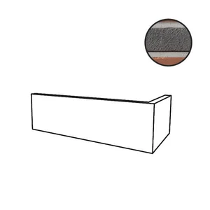 Клинкерная плитка Stroeher Glanzstueck угол 2426 Nr. 2 95026-010 11,5x24 натуральная