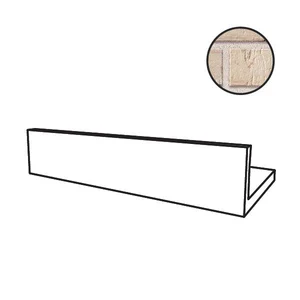 Спецэлемент Stroeher Kontur Угол Откоса 3912 Hellbeige Engobed 95044-027 11,5x24 натуральный