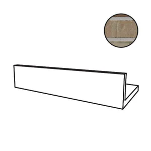 Спецэлемент Stroeher Kontur Угол Откоса 3944 Brown-Fired 95044-043 11,5x24 натуральный