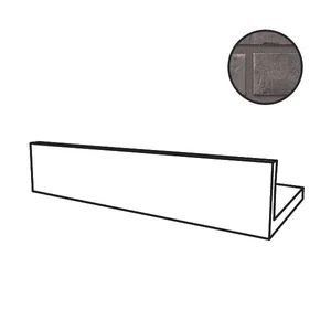 Спецэлемент Stroeher Kontur Угол Откоса 3978 Dark Grey Engobed 95044-031 11,5x24 натуральный