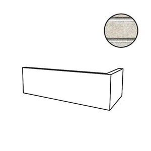 Клинкерная плитка Stroeher Nuancist угол 1810 Beige-White 95027-043 11,5x24 натуральная