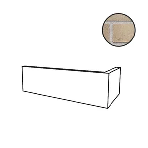 Клинкерная плитка Stroeher Wasserbrand угол 4415 Naturbeige 95051-031 11,5x24 натуральная
