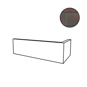 Клинкерная плитка Stroeher Wasserbrand угол 4427 Oxidrot 95051-033 11,5x24 натуральная
