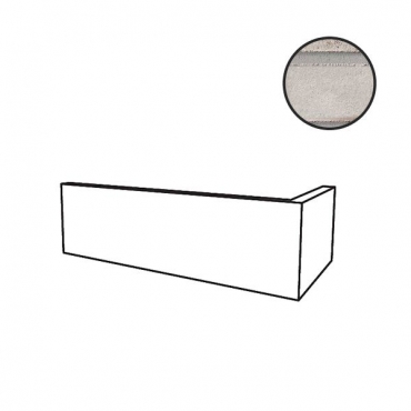 Клинкерная плитка Stroeher Wasserbrand угол 4472 Zinngrau 95051-068 11,5x24 натуральная