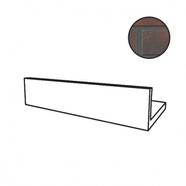 Спецэлемент Stroeher Wasserbrand угол откоса 4427 Oxidrot 95051-049 11,5x24 натуральный