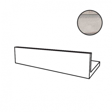 Спецэлемент Stroeher Wasserbrand угол откоса 4472 Zinngrau 95051-076 11,5x24 натуральный