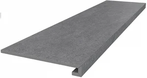 Kerama Marazzi Ступень клееная Фондамента серый темный DL501020R/GCF 33x119,5 матовая