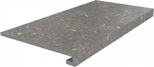 Kerama Marazzi Ступень клееная Терраццо коричневый SG632220R/GCF 33x60 матовая
