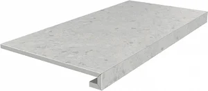 Kerama Marazzi Ступень клееная Терраццо серый светлый SG632420R/GCF 33x60 матовая