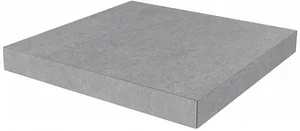 Kerama Marazzi Ступень угловая клееная Фондамента серый светлый DL500820R/GCA 33x33 матовая