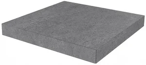 Kerama Marazzi Ступень угловая клееная Фондамента серый темный DL501020R/GCA 33x33 матовая