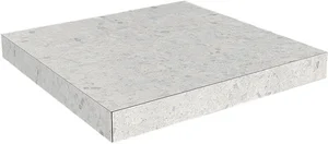 Kerama Marazzi Ступень угловая клееная Терраццо серый светлый SG632420R/GCA 33x33 матовая