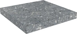 Kerama Marazzi Ступень угловая клееная Терраццо серый темный SG632820R/GCA 33x33 матовая