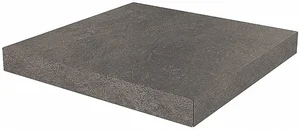 Kerama Marazzi Ступень угловая клееная универсальная Про Стоун антрацит DD600620R/GCA 33x33 матовая